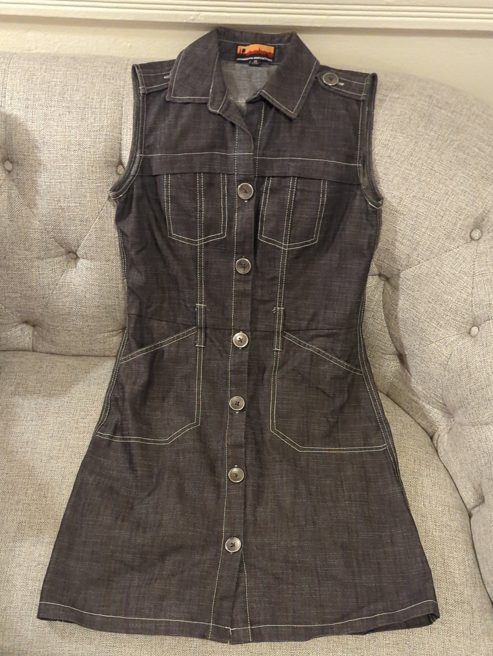 Brooklyn Industries Denim Sleeveless Dress